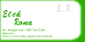 elek rona business card